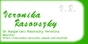 veronika rasovszky business card